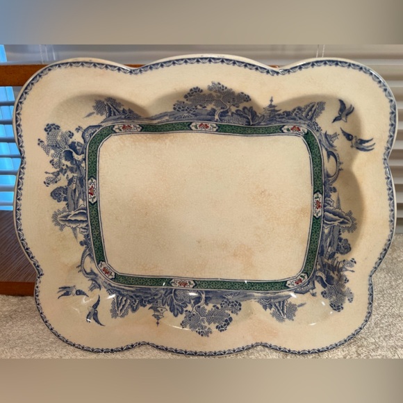 RARE Furnival Limited “Hong Kong”9-1/2” x 7-3/4”Rectangular Platter England